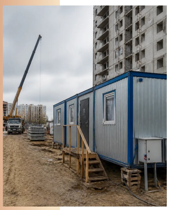 Аренда строительных вагончиков для рабочих в Мончегорске